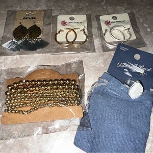 Brand New fashion jewelry! Bracelets, earrings & druzy ring!